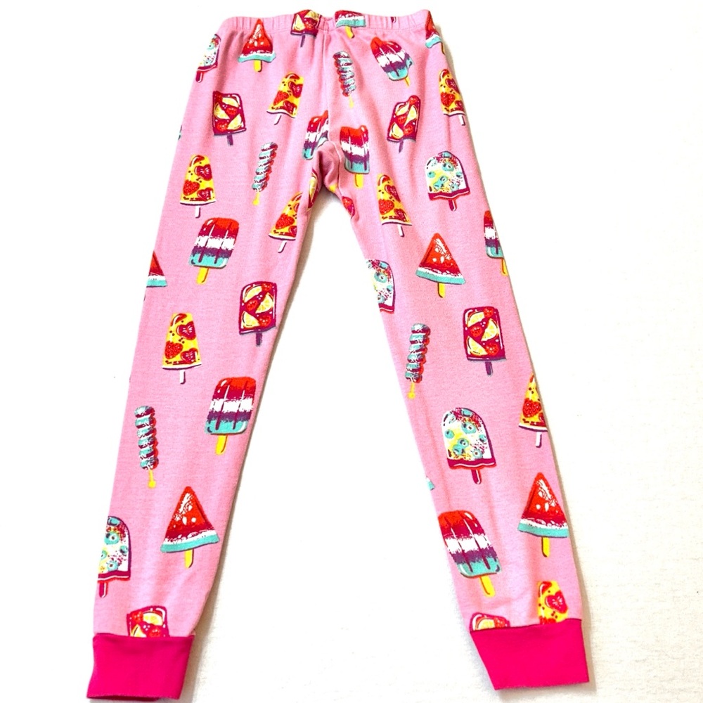Hatley Girls Fruity Pops Organic Cotton Raglan Pajama Set, Size 7 - Picture 8 of 8
